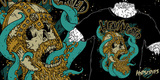 Heavy Hearted-Viking Skull-