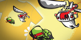 Bloodthirsty samurai bunny vs sneaky ninja turtle