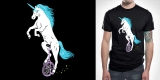 Unicorn with Unibrow riding Unicycle