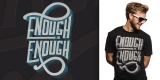 Anti Domestic Abuse Tee - Enough is Enough - guys